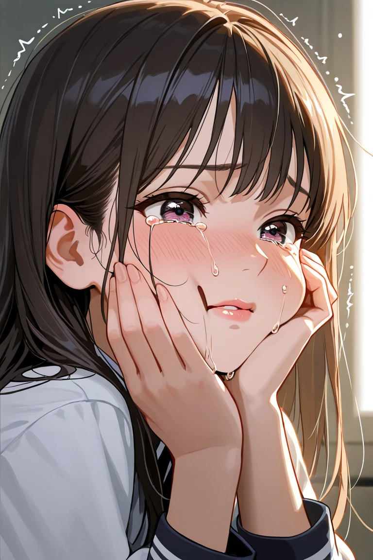 (Highest quality, 4K, 8k, High resolution, masterpiece:1.2), Very detailed, (Realistic, photoRealistic, photo-Realistic:1.37)、smile、Japanese、(High School Uniform)、Blowjob、(((Bukkake)))、Lips parted,Shot up to the waist