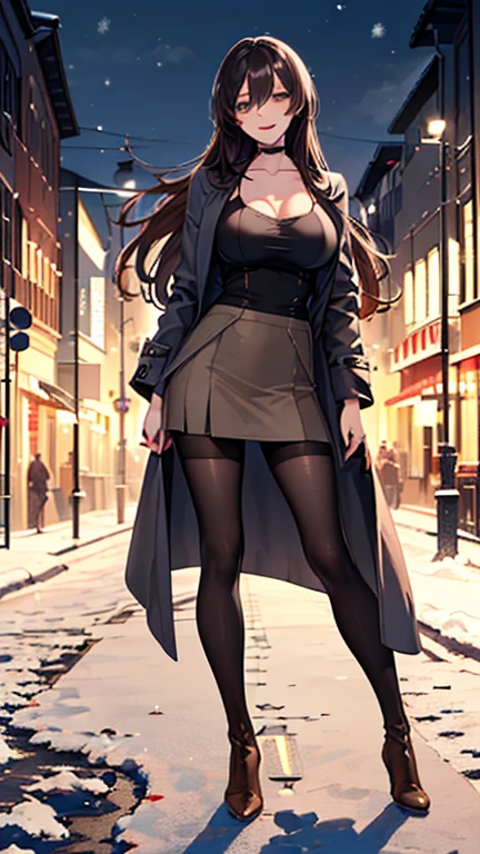 ((velocity)),Attacked by farts, (((Women farting))),(girl farting while walking outside in the snow )),((Smirking),(walking at street),,blushing,velocity,(a female just got home from work), (wearing a ribbed sweater dress),(thighhighs),(stand facing the screen),(her buttt facing the screen) (long hair brown hair),(Asian woman),(street),( night),(masterpiece:1.2、top-quality)、(the Extremely Detailed CG Unity 8K Wallpapers、ultra-detailliert、Best Shadows),(The best lighting、extremely delicate and beautiful)、depth of fields、
