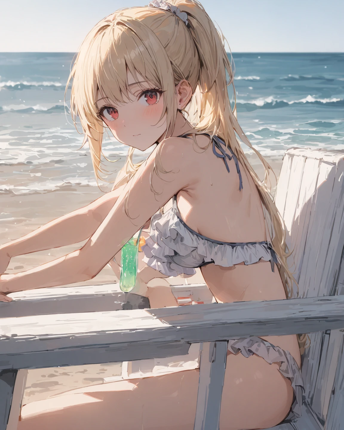 lying on her stomach、There are a lot of old men、rape、rape、Blowjob、Pussy、Penis insertion、Sex、Nipples、Watery eye、tideland、Covered in mud、Tiny Bikini、Girl、Girl、Short、Younger、Lower school year、Baby Face、flat chest、Thighs、Dynamic Angle、Seaside、Sandy Beach、Baby Face、Sun hat、sunlight、Both eyes open、Covered in semen、Displeased、Sweat、masterpiece、best quality、ultra-detail
