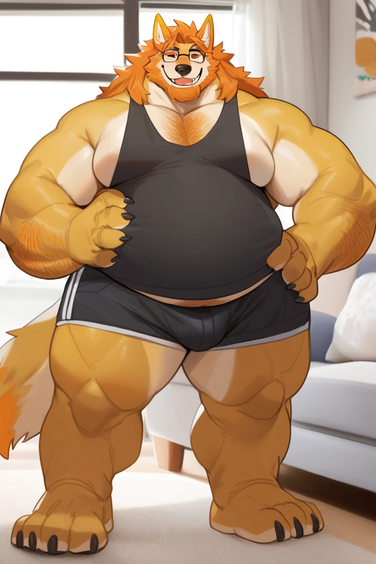 Platypus , 1 boy, solo, furry, yellow fur, anthro (Platypuale, middle-aged, yellow body, white belly, fat, high quality, super detail, 1080P, high quality, best quality, 8k, super detail, 16k, highres, HD, 16k, highres, HD, natural lighting, white background, perfect body, perfect face, fundoshi