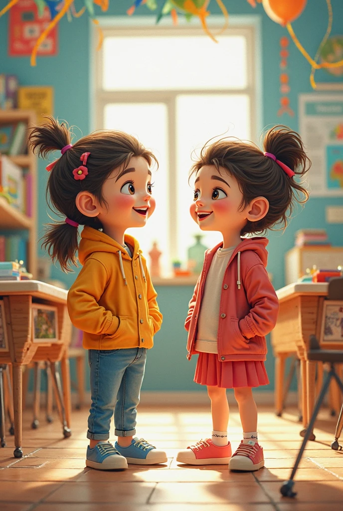 two young people (BOY AND GIRL) 20 and 2 at school old image  

