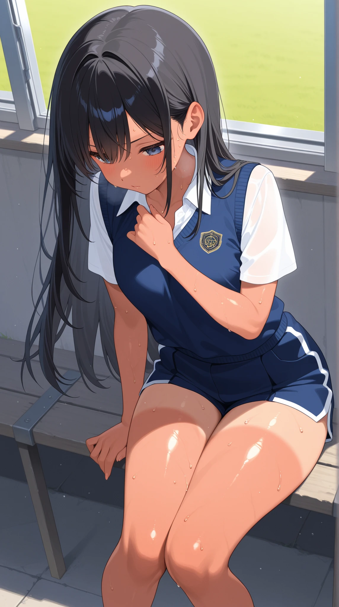 Girl Peeing Pee pants underwear Primary school students