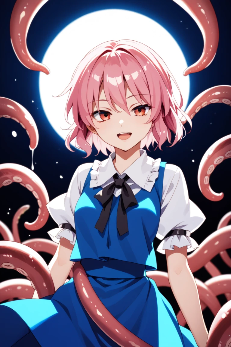 masterpiece, best quality,anime style, 1 girl,(((slender body))), (((small eyes,small breast,breast milk splashing from nipples,breastfeeding a baby))),(((school uniform,white shirt,pleated skirt,open your clothes))),(((((brown tentacles bound a girl)))),((((cum)))), (beautiful face), (((short hair))), (((straight hair))), ((((pink hair)))),detailed beautiful skin, (perfect hands, perfect anatomy),scream