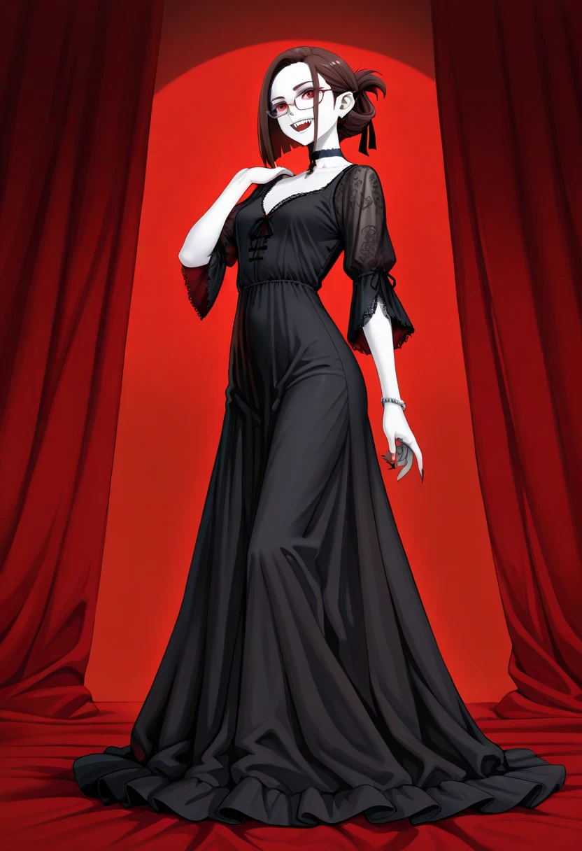 score_9, score_8_up, score_7_up, score_6_up, score_5_up, score_4_up, BREAK source_anime, <lora:EvlSM:0.7>, EvlSM, long legs, crescent, crescent facial mark, makeup, lipstick, mascara, eyeshadow