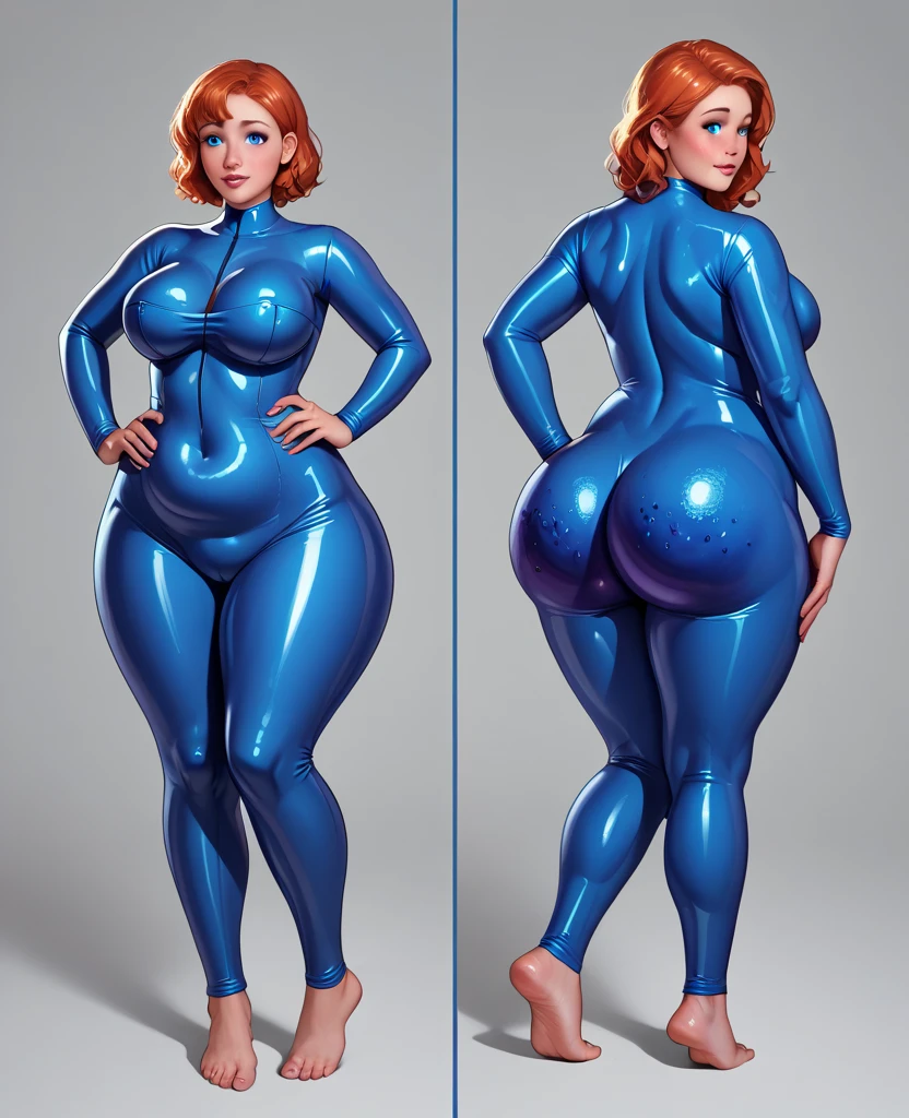 ((masterpiece)),(((best quality))),((character design sheet)), illustration,1woman, environment Scene change,  hair bangs, leg warmers, muscular, white legs, thick legs, (white skin:1.2)scribbles and marks, fire, ((detailed face:1.1)), rough sketches, pose too, ((orange hair:1.2)), (aqua blue:1.3) , 8k,16k, (simple background, light background: 1.3)