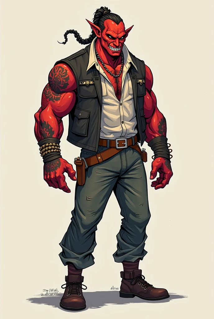 anime russian monster boy Design a detailed character reference sheet