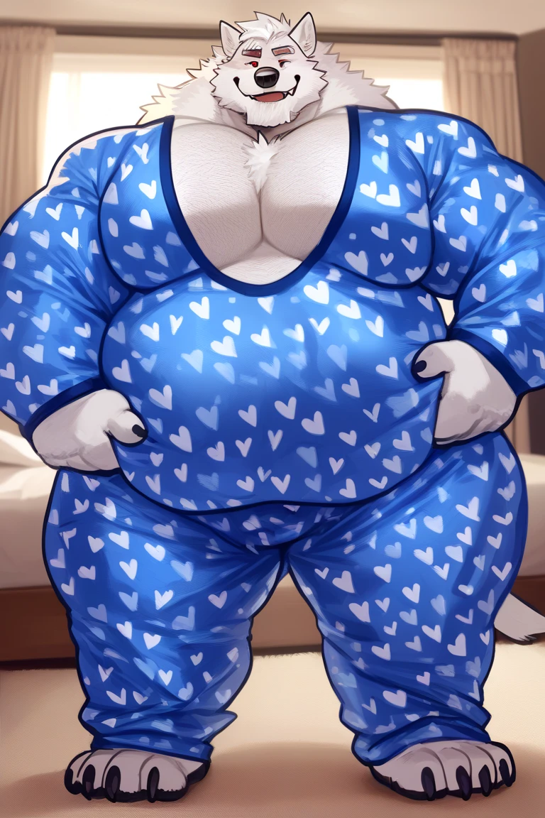 (((detailed eyes, detailed face))), (anthro, alp <lora:alp:0.9>, bear tail), male, (solo), (plump, belly, chubby, overweight), (white jockstrap <lora:bulge_white_jocks_findigo_v2:1>, topless), sitting, arms behind back, smile BREAK (by zackarry911, by zaush, by personalami:0.5), bedroom, (light environment), 8k, UHD, masterpiece