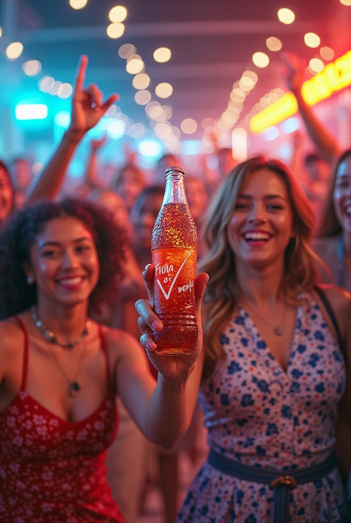 Throw a Fanta party, at night for a party poster