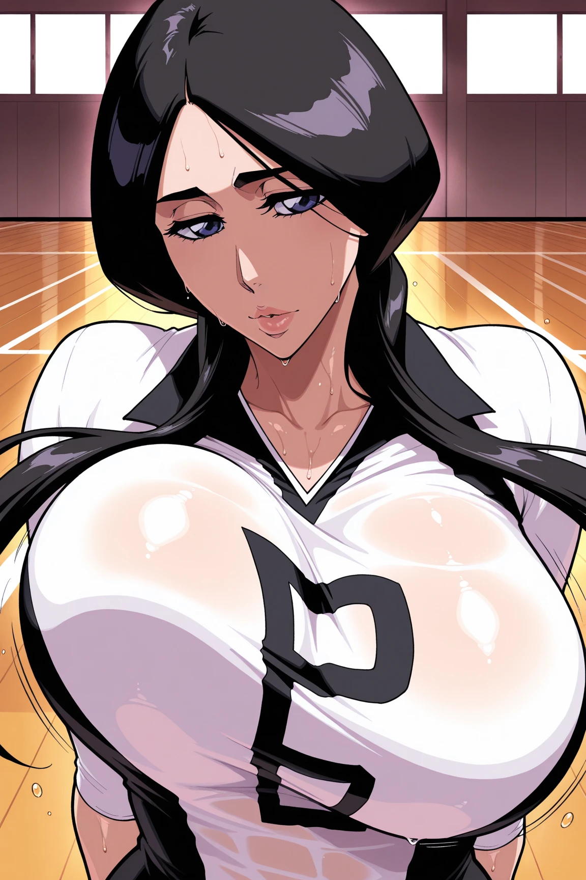 (melhor qualidade:1.3), (qualidade 4K), good composition, green glowing light, full body, head rest, lips, (pretty face, low-tied long hair, ((red_eyes:1.3)), (day:1.2),yor, , sweaty body, big eyes , wide bold lips, athletics stadium , angle from below , extreamly voluptuous curvy body , , (low-rise tight panty) , perfect abs , thick calves, sweaty body, attractive smile, cheek blushed , photorealistic, 8k, ultra realistic.