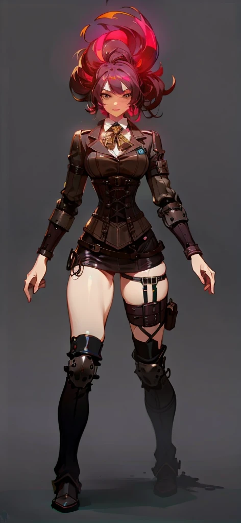 A highly detailed and realistic skull girl,( Anya. Taylor Joy) cyberpunk character, mad max furiosa, one hand robot, cyborg arm, orange hair, dramatic metal heavy rock theme, best quality, 8k, hyperrealistic, photorealistic, extreme detailed painting, studio lighting, vivid colors, dark moody atmosphere, cinematic, dramatic pose, intricate mechanical details, glowing energy effects, intense gritty textures, seamless integration of organic and inorganic elements. Wearing the used clothes of a wastelander. Background: An apocalyptic wasteland. Dusty and depressing.
