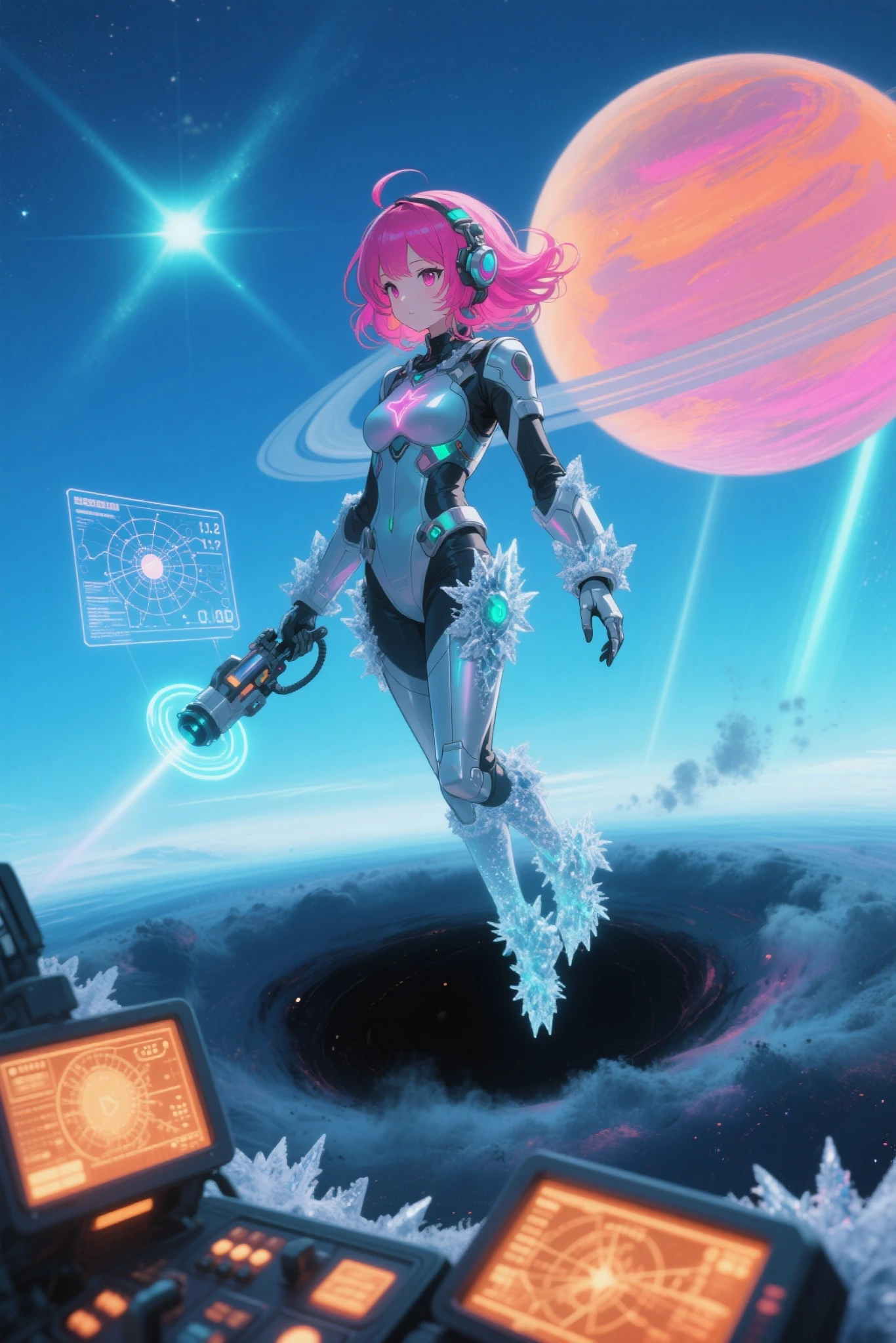<lora:GemTech-22:0.8>, gemtech , scifi, internal reflections , transparent, inner details , rose quartz ,
synthetic girl , full body, on a hill, long hair, epic scenery