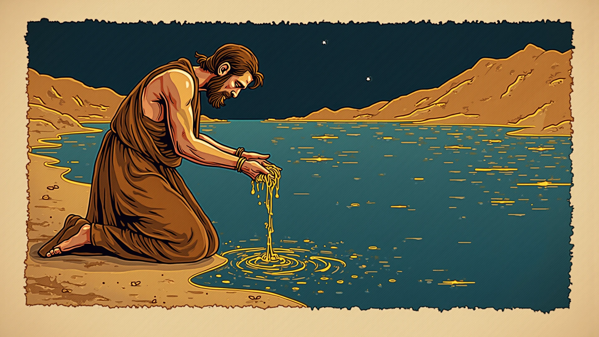 Husband fell into the well with mangoes