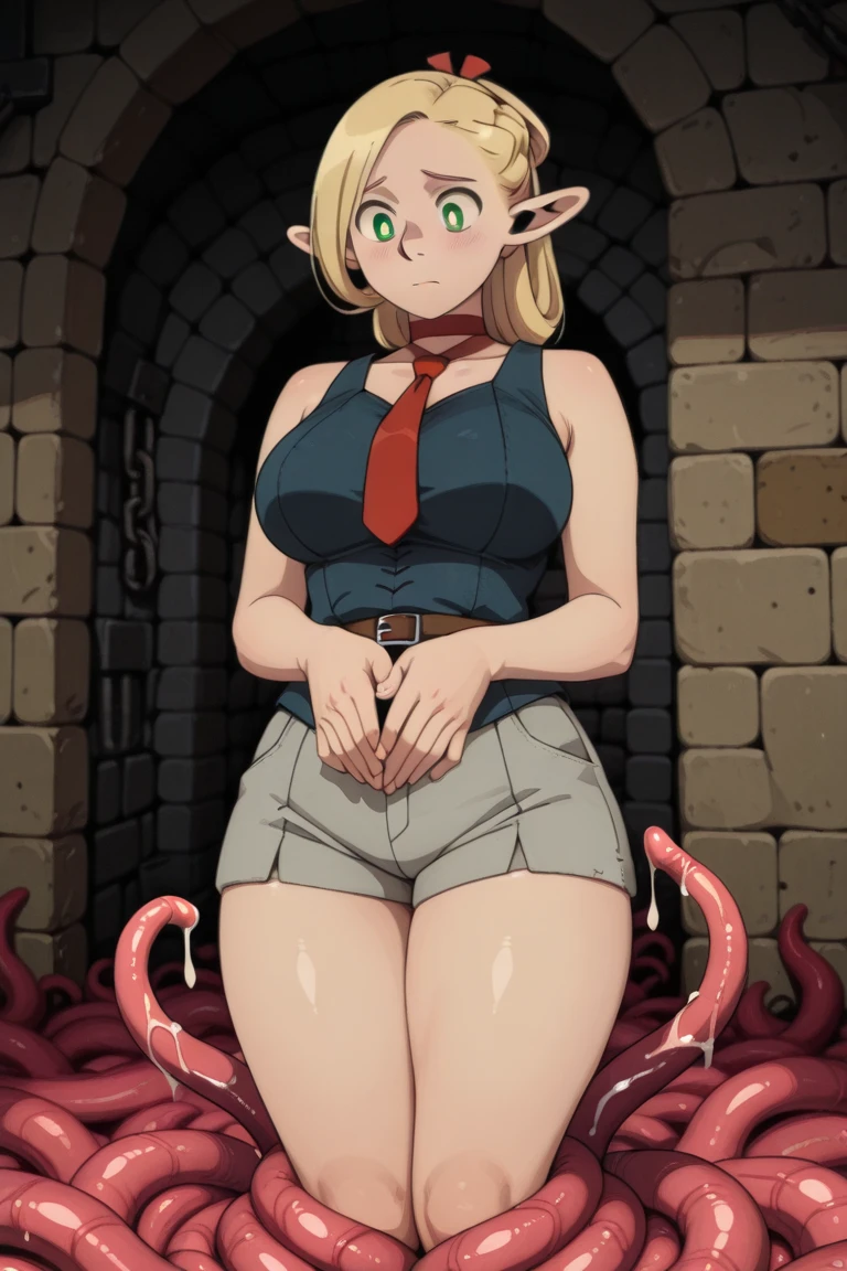rating_safe, score_9, score_8_up, small breasts, freckled skin, wet shiny skin, small breasts, cute face, kid-like proportions, dark, ((tiny innocent skinny short young prepubescent Hermione Grager child)), big head and eyes, tiny limbs, thin body, amazing huge eyes, (size difference:1.4), (ripped black Hogwarts robe), gryffindor-necktie, dressed in ripped Hogwarts uniform, (huge grey male monster and prepubescent child standing:1.2), (suspended congress), excessive cum, (tiny prepubescent child), (monster sex), scared shocked expression, screaming, crying, tears, grey cotton stockings, small black leather shoes, creampie, vaginal penetration, detailed old dark bathroom stall background, cum_dripping, negative hand, (huge bald retarded mutant ogre), (raised legs), skinny thighs