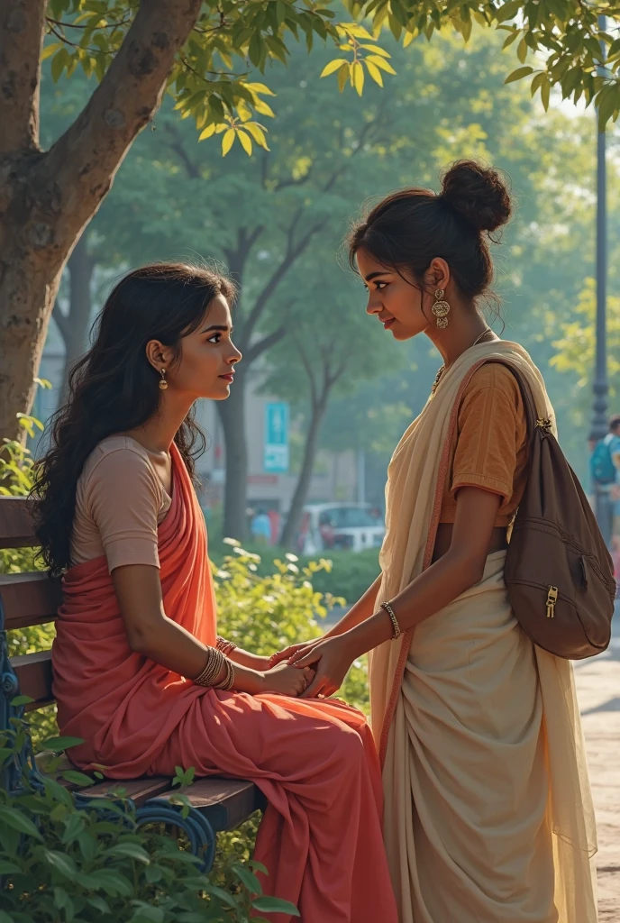 During the 1960s, a young Malayali girl is sitting in the Kalapura with her breast tied and there is a young man who is seen by another woman at the Kalapura door