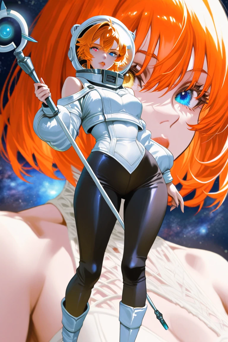 (obra maestra, Mejor calidad:1.2), tiro de vaquero, Solo, 1 chica, Penny Polendina libidinoso, boca cerrada, Mirando al espectador, es, Caderas anchas, camisa, correa, sentadillas, piernas aparte, cielo azul, erotica, pechos grandes, red latex boots, red latex gloves, pezones sin censura, vagina, micro bikini negro