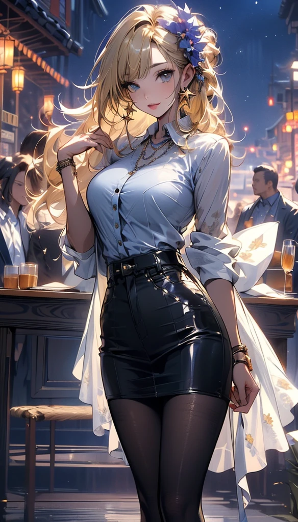 (masterpiece, Highest quality), (Ultra-high resolution, 8k RAW photos, Photorealistic:1.5, Fabric Shading, Thin contours), Beautiful mature woman preparing a tea party in the garden, (Tea set, you can, Tea cup, Some cakes on a plate), Gothic Table, (伝統的なダークブラウンのMaid clothesを着用, Maid clothes:1.2, Long Flared Skirt, apron), tall and leggy, Long white hair, Wearing borderless grass, (Mature Woman:1.5, 28 years old, alone), ( Tight waist), (Long white hair, Hair on one eye, Updo, Side Lock, Asymmetrical Hair, Wavy Hair), (Bright Eyes, Fine grain, A face with attention to detail, perfect face shape, Bloodshot eyes), (A seductive smile, Half-close your eyes), (Looking at the audience:1.3), (Dynamic Angle, Thigh focus, From side to bottom:1.2), ((Correct Anatomy:1.5, The right move)), (Ideal body proportions), Outdoor, Glass Garden, ((Garter Stockings))((black thong))