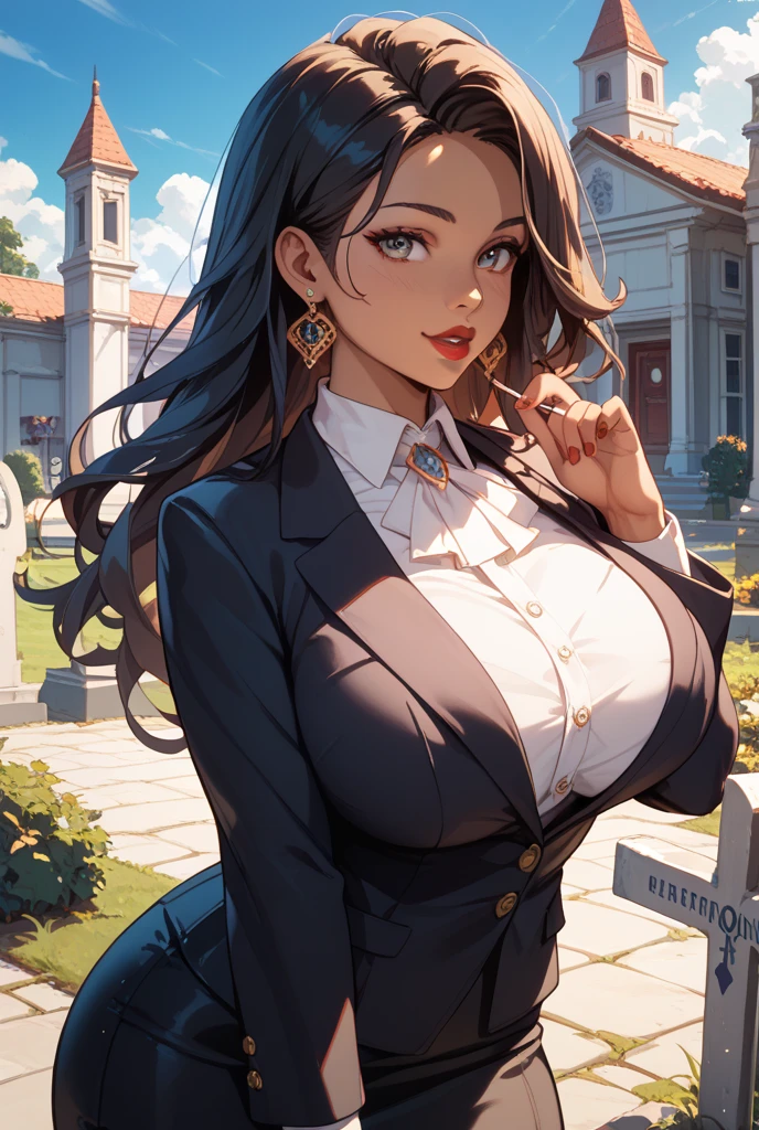 highres, masterpiece, perfect lighting, bloom, cinematic lighting, adult, female, looking at viewer, cowboy shot, <lora:edgDutchDollLikeness:1> beautiful edgND_woman,perfect edgND_face,perfect edgND_body, <lora:edgPencilDress_MINI:0.8> edgpdress, pencil dress, (short skirt:1.2), cleavage cutout, city garden, tulips