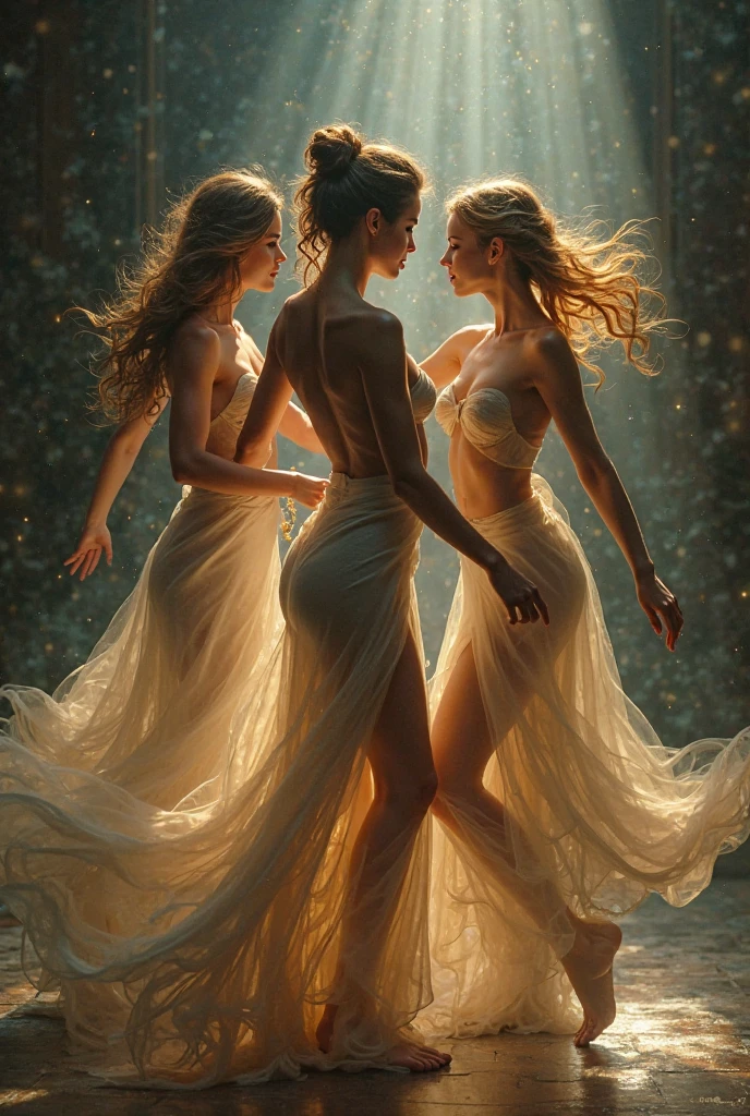 (rainy night:1.5), (Tasteful:1.5), (full color:1.5), 8k, 4k, (magic:1.5), (dripping paint;1.5), (night London street:1.5), (1900s:1.5), (((three girls staring at each other :1.8))), (dynamic poses: 1.7) (wearing a Red, Yellow, White and Blue, long wet dress:1.8), (slender:1.5), (full body:1.5), (beautiful city lighting:1.5), (light reflection:1.3), (steam:1.5), (fog:1.5), (mist:1.5), (humid:1.5), (smog:1.5), (heavy rain:1.5),(wet:1.5), (sweat:1.5),(step:1.5),(rolling:1.5),(dynamic:1.5), ((a thick textured oil painting, impasto brushstrokes, dry brushing, paletteknife:2)) oil painted harmonic colors, ((modern impasto style:2), abstract art, vibrant colors, deep shadows, warm lighting, atmospheric, moody, dramatic, intricate details, Harmonic composition, expressive brushwork, textural paint surface, (best quality,4k,8k,highres,masterpiece:1.2),ultra-detailed,(realistic,photorealistic,photo-realistic:1.37)
