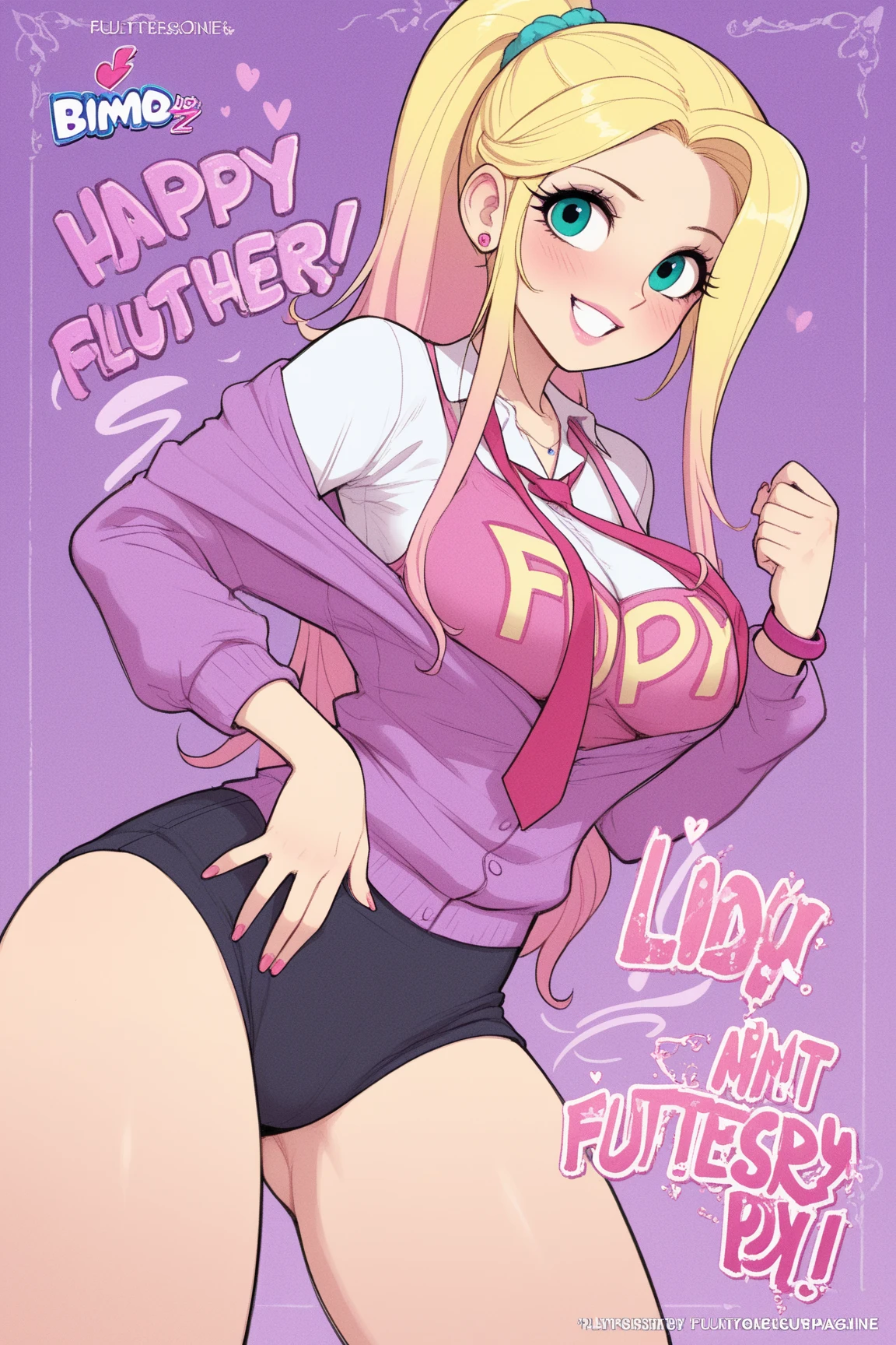 Mad Mew Mew (undertale) hentai very big tits naked breasts exposed wearing only thick panties