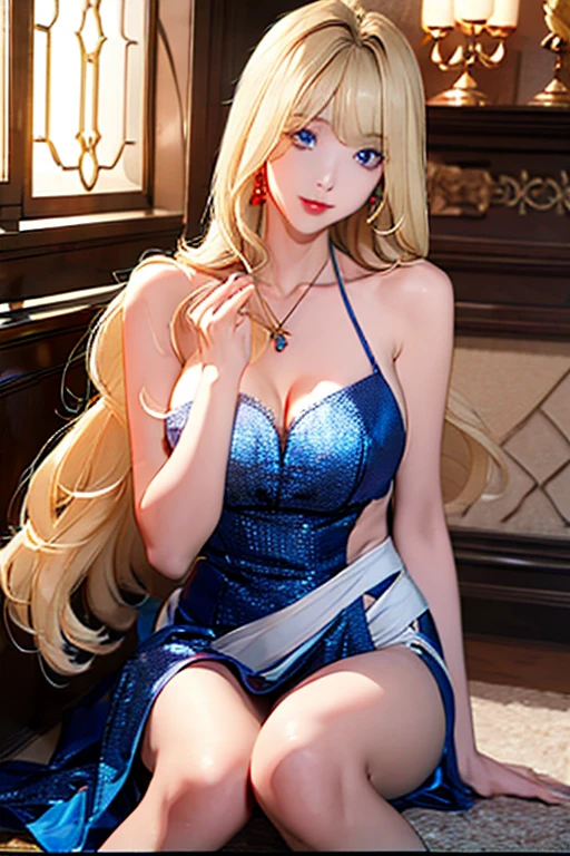 portlate、School Uniforms、bright expression、poneyTail、Young shiny shiny white shiny skin、Best Looks、Blonde reflected light、Platinum blonde hair with dazzling highlights、shiny light hair,、Super long silky straight hair、Beautiful bangs that shine、Glowing crystal clear attractive big blue eyes、Very beautiful nice cute 16 year old girl、Lush bust,Beautiful detailed eyes, beautiful detailed nose, Full body,