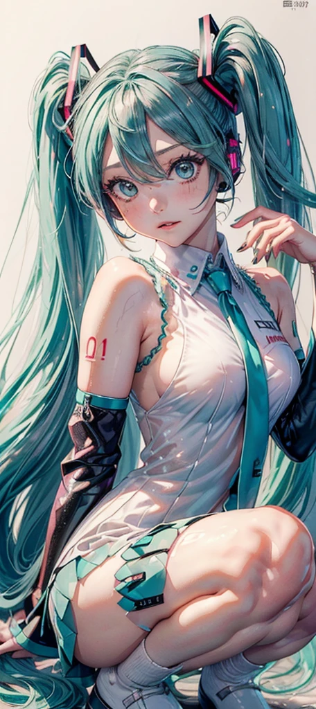 Anime girl with long green hair holding a guitar and headphones, standing on a stage,Half-body close-up,Delicate face,cushart kenz, Anime girl with teal hair, mikudayo, cushart krentz, cushart, Guviz, Official artwork, Kantai collection style, shirabii, anime concept art, inspired by Yanjun Cheng, Guviz-style artwork, nightcore