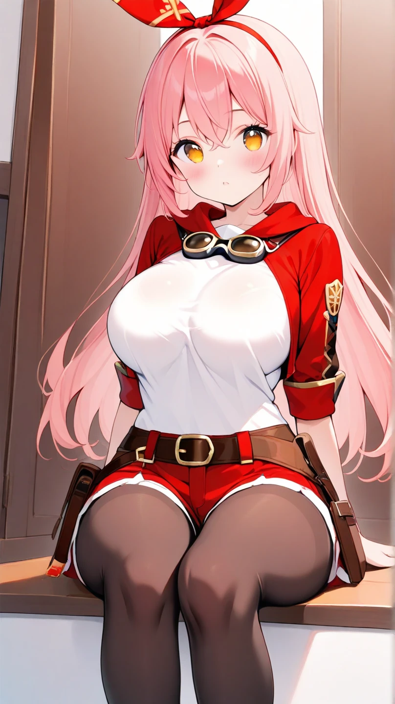 (Masterpiece:1.3),(Very detailed:1.3),(high resolution:1.1),Best Quality,ultra-detail,1 girl,Alone,jelobaiken,Breasts enormes,Amputated,amputee,one arm,eye patch,eye patch,one-eyed,black jacket,black kimono,open clothing,japanese clothes,Wad of bills,Breasts, Breasts, huge breats, pink hair, pink fur, sexy, socks, stockings, hood, hood, squatting,