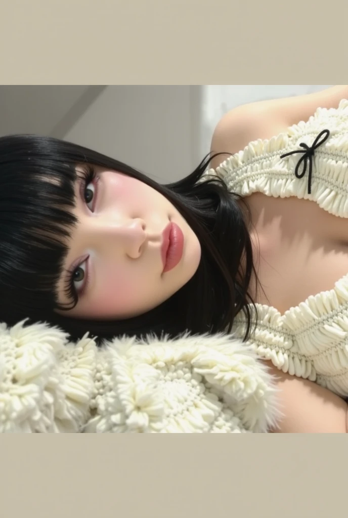 Black silk flesh touches the wife