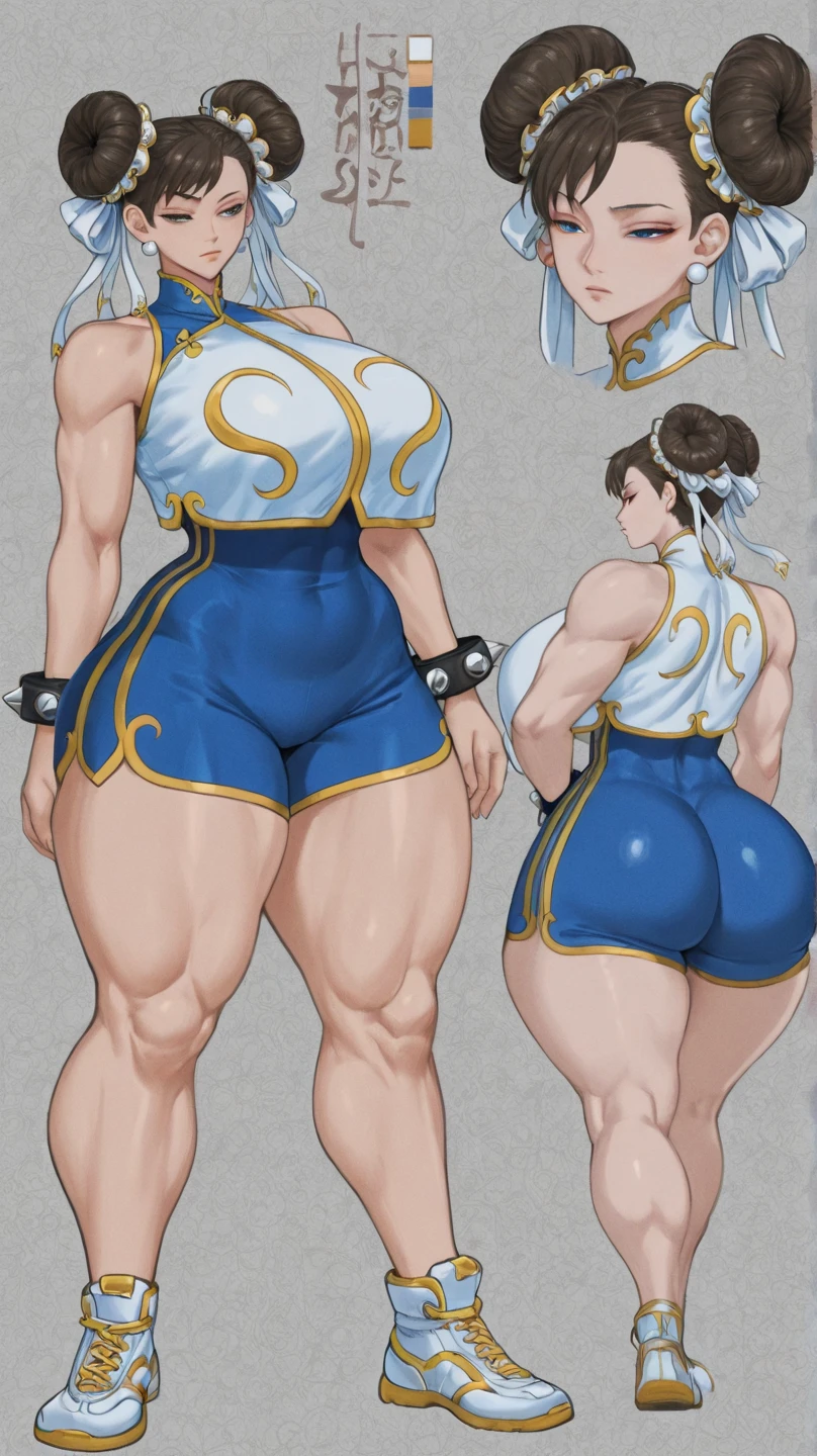 ((masterpiece)),(((best quality))),((character design sheet)), ((full body view)) ((native american girl)) mature face, defined cheekbones, high cheekbones, illustration, native girl, muscular, ((buckskins:1.4)), sexy bimbo, (gigantic breasts:1.7) black hair, ((detailed face:1.4)) beautiful woman, (Fringe clothing:1.4), (thick fur leg warmers:1.6), (beaded moccasins:1.4) (ribbon dresses:1.3) , shiny skin, scribbles and marks,(puffy lips:1.4) , rough sketches, pose, 8k,16k, (simple background, white background: 1.3) white and blue color palette, brown legs, brown arms, brown face