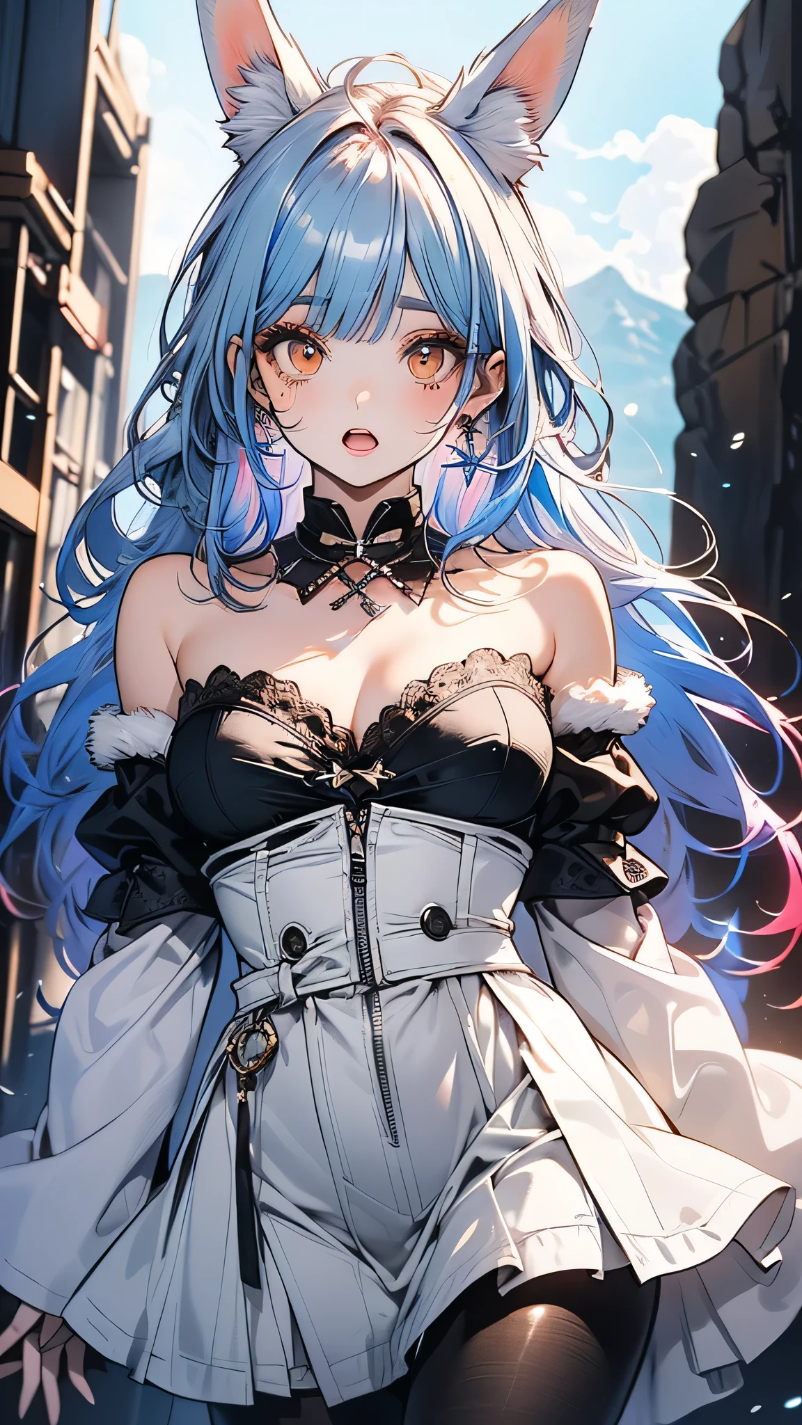 (Tying her sky blue hair into a single braid),(Pink Eyes),Fair skin,whole body,alone,Lonely face,tears,(Snowy Night),A lonely girl who got dumped just before Christmas,(masterpiece, Highest quality, Very detailed), Best Shadow,Detailed Background,Beautifully detailed face,High Contrast,Best lighting, Very delicate and beautiful,Cinematic Light,Hyper Detail,8k,Dramatic Light,Exquisite detail,