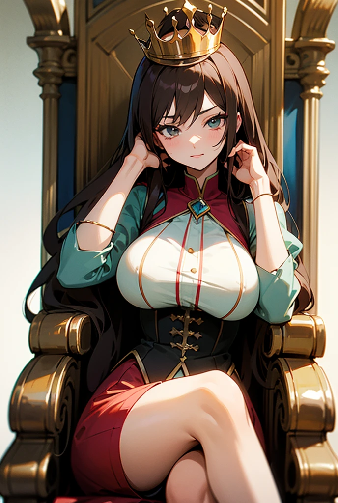 sweating, glowing eyes, heavy breathing, breasts, 1girl, breasts, book, navel, cleavage, solo, indoors, open_book, bangs, sitting, cape, jewelry, window, midriff, navel_cutout, large_breasts, looking_at_viewer, lips, earrings, wide_sleeves, bookshelf, glow effects, godrays, Hand drawn, render, 8k, octane render, cinema 4d, blender, dark, atmospheric 4k ultra detailed, cinematic, Sharp focus, big depth of field, Masterpiece, colors, 3d octane render, 4k, concept art, trending on artstation, hyperrealistic, Vivid colors, extremely detailed CG unity 8k wallpaper, trending on CGSociety, Intricate, High Detail, dramatic, anime coloring, anime screencap,