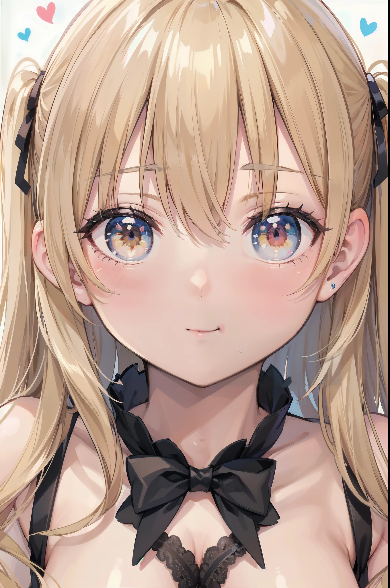 2 girls, eyecatch, notext, amazing quality, best quality, very aesthetic, absurdres, digital illustration, anime style,
(不思議の国のアリス:1.5), (panties:1.0), (ヘアバンド:1.2), (金髪碧眼:1.2),
BREAK
(face close-up:1.3), (NSFW:1.0), (flat chest:0.9), (青空:1.2),