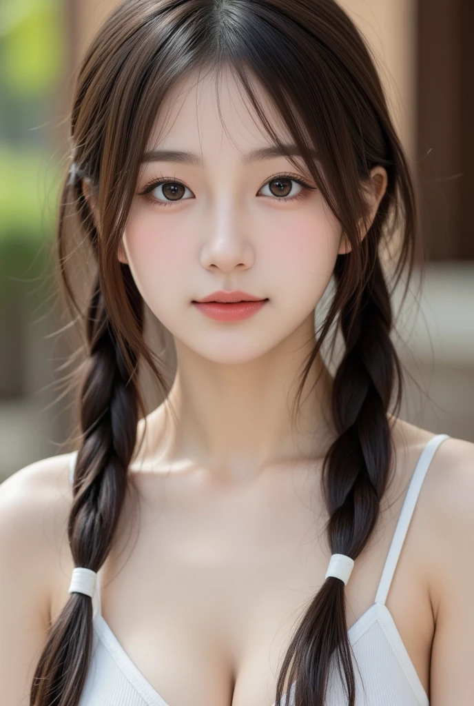 Japanese 、(Random Hairstyles:1.2)、:1.2、Super ailed face、Attention to detail、double eyelid、Put your chest together、Sharp focus:1.2、Beautiful woman:1.4、Light brown hair、highest quality、masterpiece、Sexy pose,se、Swimwear、whole body