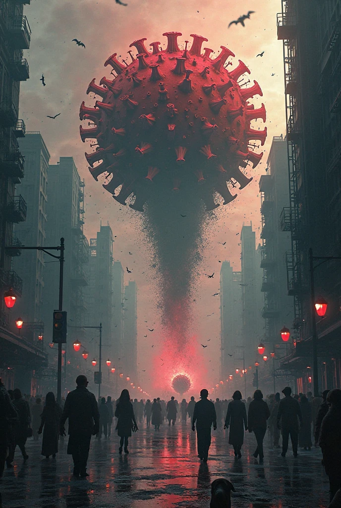 ((Best Quality)), ((masterpiece)), (detailed),
horde of zombified humanoid monsters, Zombified humanoid monsters with red bodies, Zombified humanoid monsters with spikes sticking out of their bodies, Sharp claws and fangs, robust, running and roaring, in the middle of a city, ruined city