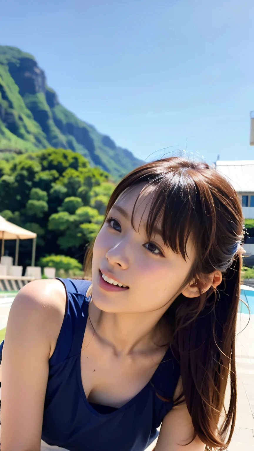 Random hairstyle、(Completely naked:1.3)、((Highest quality、masterpiece:1.3))、((Beauty))、1 female、14 years、Big ample breasts:1.3、Slim figure:1.1、Toned Abs、Blonde、和風hot spring、(和風hot spring、Wet body、Completely naked:1.1)、Highly detailed face、steam、Detailed lips、Detailed eyes、double eyelid、A plump smile、blue sky、cloud、If you look to the right、blue eyes、Wide Shot、Hands behind back、Model posing、squirt、hot spring、squirt、Plump Body、Thighs