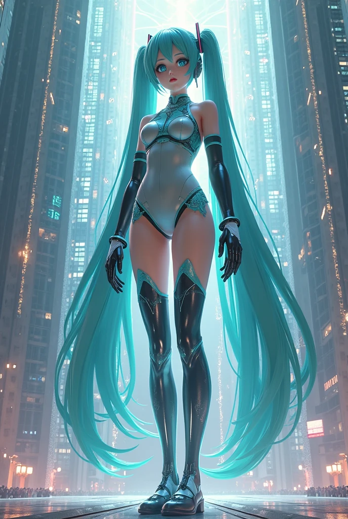 (masterpiece:1.2, best quality:1.2, beautiful, high quality, highres:1.1, aesthetic), detailed, extremely detailed, ambient soft lighting, perfect eyes, perfect face, 1girl, long blue hair, hair ornament, pink cybernetic, pink cybernetic_enhancements, red cybernetic amor, amor shoulder, looking at the viewer, slim body, futuristic cities, sexy pose, erotic pose, full_body, silver, night time, neon outlines, galaxies, full body
