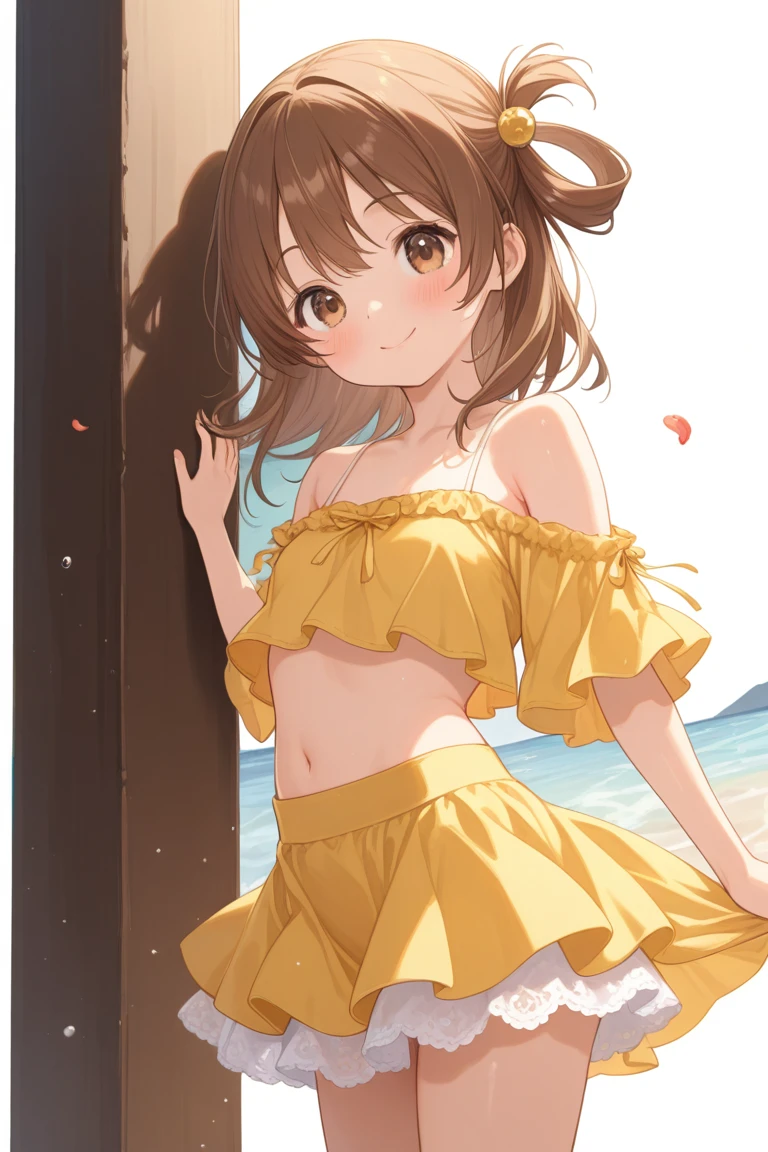 (Master quality)(Anime Style)(RAW Photos)High detail, Very detailed, Ultra HD Beautiful girl with short black hair having fun on an open beach, Surrounded by natural beauty, The warm sun shining on her, Sway gently in the breeze, Creates a playful atmosphere(Official Gravure)(Close-up shot 1.5)、Bunny girl、M-shaped legs、