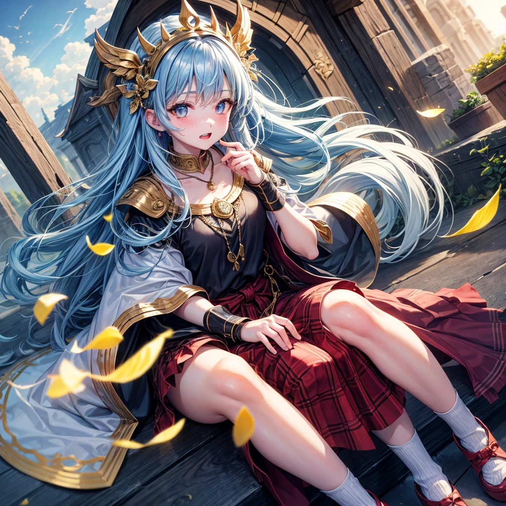 Anime girl with blue hair, Extremely detailed Artgerm, trending on artstation pixiv, pixiv contest winner, Artgerm on ArtStation Pixiv, Anime goddess, Guweiz in Pixiv ArtStation, Best anime 4k konachan wallpaper, style of anime4 K, zerochan art,Delicate crown,tmasterpiece,Need,cinematric light,Delicate facial features,A detailed eye,Sharp pupils,realistic pupil,depth of fields,Background bokeh,sharp fokus,(ultra - detailed,Halo,with light glowing:1.4),(Highest picture quality),(Master's work),(Ultra-detailed),(Detailed eye description:1.0)(Float colorful {Wind|Water magic|ink|crystals}:1.0)(Many are colorful {Buble|Clouds||spirals}:1.0),(Floating {Red||Naked female big breast|}({Ray tracing,Glowing|Dappled sunlight,Light rays,Caustics|Night,Pastel}:1.2), ({Colorful|glitters|Multicolored}:1.0),(beautiful detailed glow:1.0),({small|small||Lips,eyeslashes}:1.0),{(Open mouth:1.0)|(