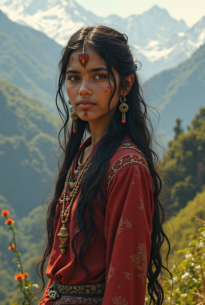 50 years ago, a poor beautiful woman, after wearing a sari, wears a danku uniform, becomes a danku, her name is Phoolan Devi, who is 22 years old, Thakur people force her in Bihar, Indian environment of mountains.