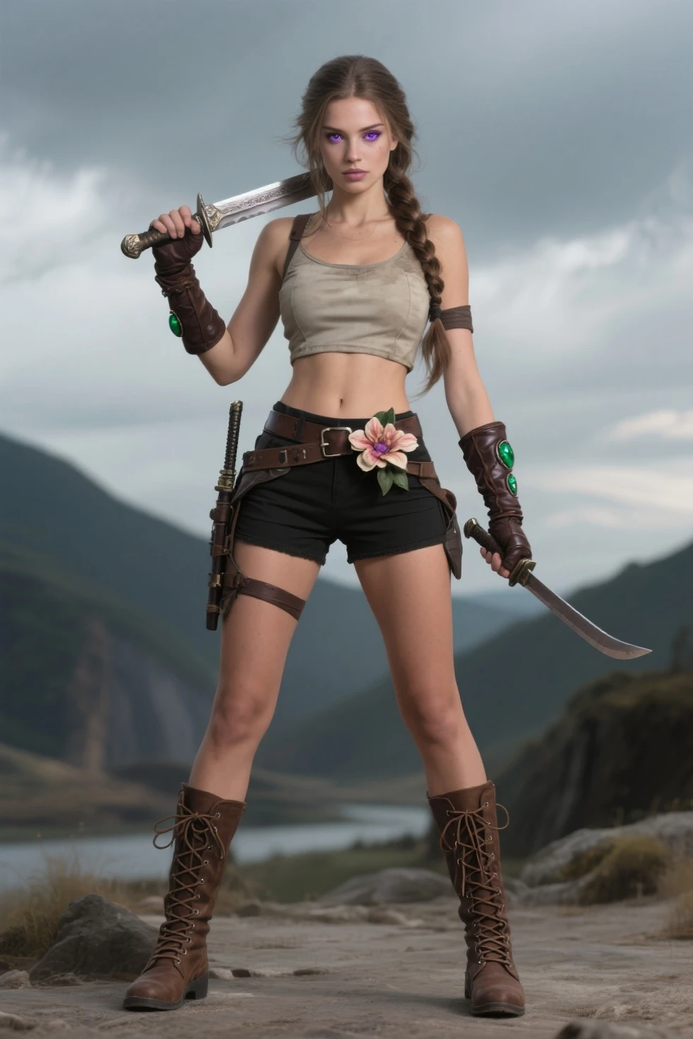 Kiernan Shipka, olhos azuis, red-lips, cabelo loiro platinado, cabelo loiro claro, Perfect face with sword standing in a field with overcast sky in the background, barbarian warrior girl, linda guerreira, uma bela mulher guerreira, female warrior, seios bonitos, seios nus, mamilos rosados, Mulher guerreira de seios nus, NSFW, pernas bonitas, coxas grossas, porcelain skin uma mulher berserker muito bonita, very beautiful female barbarian, portrait of a barbarian woman, menina guerreira, portrait of a barbarian woman, mulher guerreira, Arte de fantasia 4k, princesa guerreira, menina seminua, suja de sangue, Somente figura, menina loira de 19 anos, Kiernan Shipka.