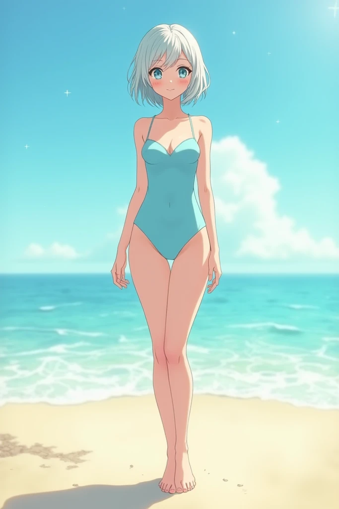  High level image quality　best image quality　8K　 adult woman    pool party  rain　palm trees  more colors   whole body view　portrait　 bikini   　horn    ears  　short hair（（shortcut）（gray hair）（perm）（fluffy））　eye color is blue ,  , 　attractive evil face , smile   ,  sexy pose   ,  labrynth ,  arms behind head , barearm     , legs  split   standing by the pool   , wet hair , view foot arc