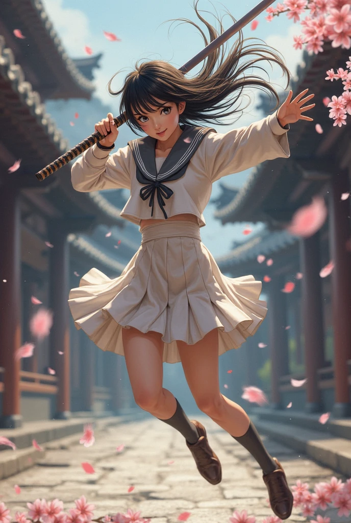Maurice Sendak, Arthur Rackham, Kaori Ozaki, Ludovic Debeurme, Surrealism Mysterious Weird Fantastic Fantasy Sci-Fi, Japanese Anime, Mini Skirt Beautiful Girl, perfect voluminous body, dynamic action poses, Zashikiwara's House, Lost Room, detailed masterpiece Hyper realistic 
