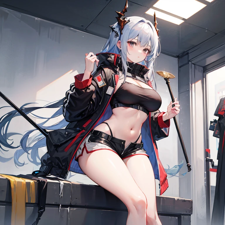 top quality, future world, State-of-the-art robot, Beautiful Woman, flying hair, Transformed into a cyborg except for the face, sexy images, whole body photo, ((Astrologer, star signs ring on table, Horoscope,candles, star signs book ))