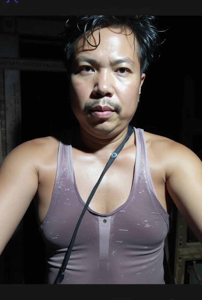 there is a big fat strong asia man