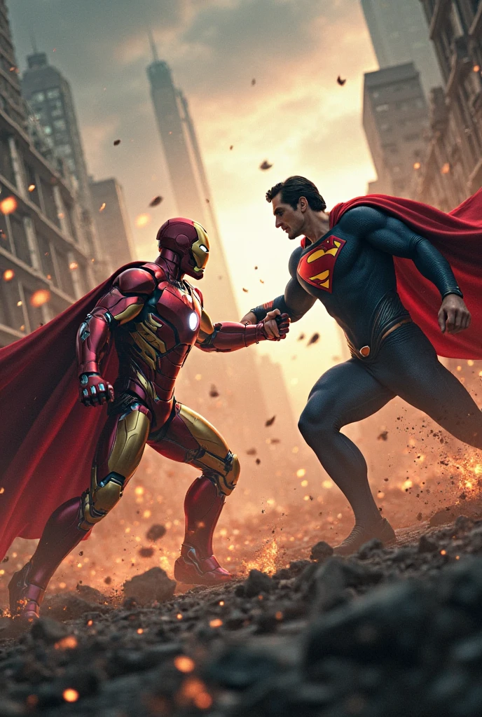 Iron man fight with superman and Homelander