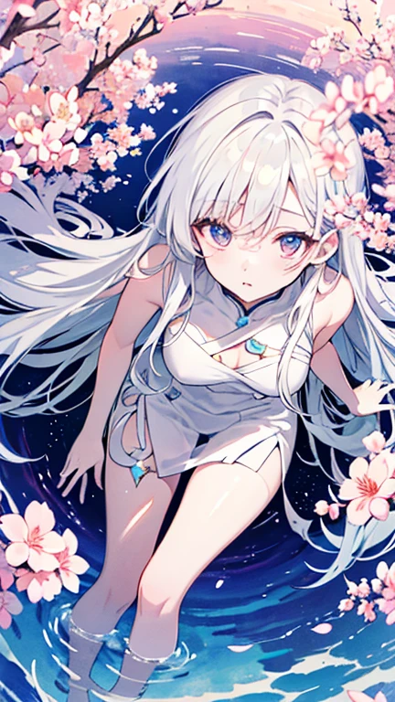 Cute Loli Long white hair god々New one piece