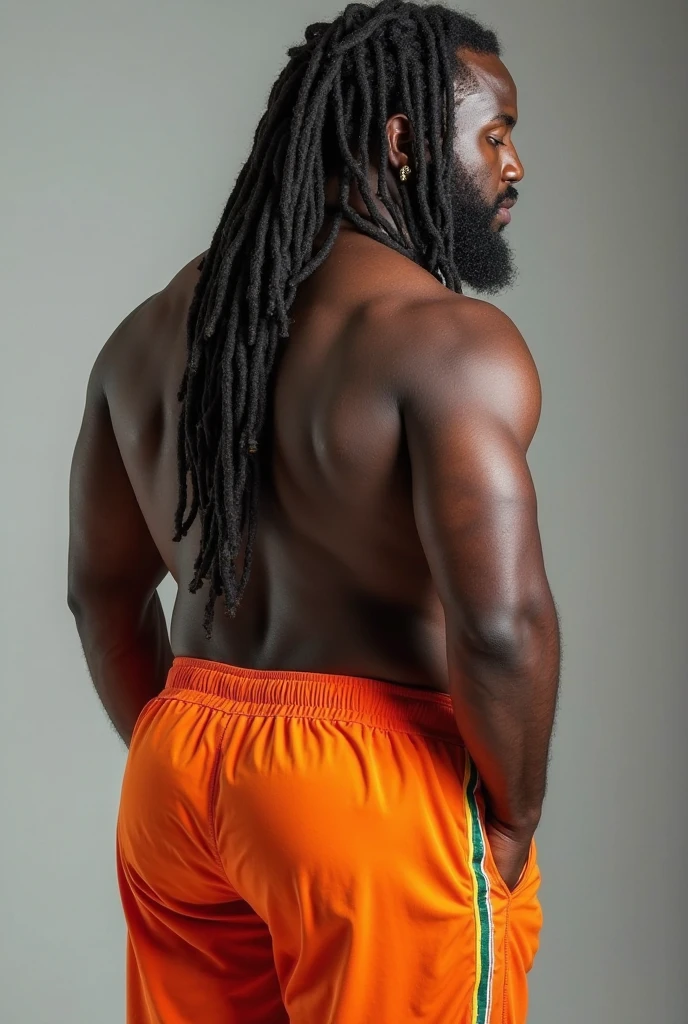 1boy, (Brown Eyes), happy smile,American boy,16 years old,young,thick body, slender, sport body build, child-like,Handsome sexy black man, perfect body, male body aesthetics, skin texture,((best quality,4k,highres,masterpiece:1.2)),((character concept art)), 1 male, 19-year-old African-American exchange student from U.S., college league player, American Football, Running Back position, athlete, athletic body, tall, broad shoulders, broad chest, very strong arms and legs, very muscular, dreadlock hairstyle, Andrew Tete's traits and personality - pragmatic, driven, intelligent, compassionate, reliable, goer, arrogant, extrovert, wearing yellow t-shirt, Richard Mille wristwatch, luxury brand sneaker, diamond stud earring, stylish sneakers, confident smirk, intense gaze, (standing confidently), (full body showcase), (show full body), (no logos on background), (no logo), ((plain background)), ((plain background)), (((empty background))) , wearing red colors micro thong with medium bulge,very pale skin, light skin, model with attractive body,medium bulge and medium butts,(Best quality, 8k, Masterpiece). High Detail , superior quality, natural lighting, beautiful, sexy, correct anatomy, good composition,realistic shapes, realistic skin tones,Natural eyes,realistic eyes,looking up at viewer,vpl,realistic muscles,Realistic wrinkles on the skin,Realistic arms and legs,Realistic face,realistic hair,Make a sexy and seductive face, Clear Focus: 1.2, Perfect Body virile: 1.4 , Slender Abs: 1.2, Highly detailed face and skin texture, detailed eyes, double eyelids, big upper lip, man focus,amazing composition, front view, HDR, volumetric lighting, ultra quality, elegant,Post a erotic photoshoot,Realistic pose,detailed hair,full body,Fujifilm XT3 photorealistic art by midjourney