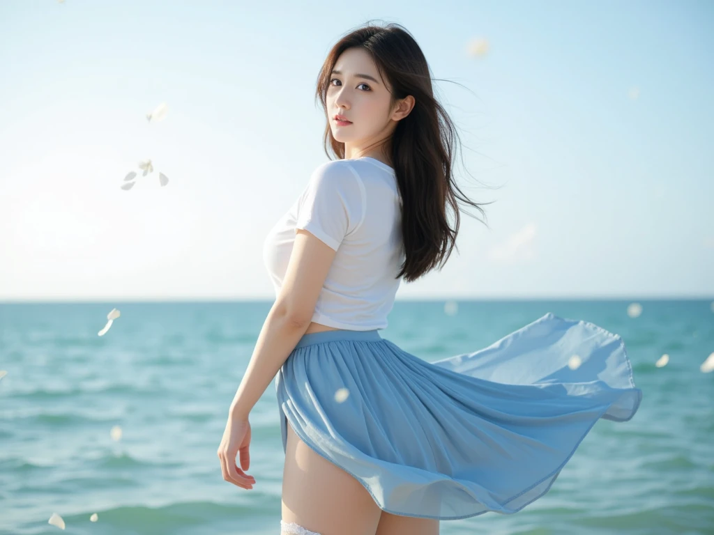((blow upskirt)), ((white cotton panties)), ((strong wind)), (embarrassed, blush, shocked):1.4, super detailed skin, masterpiece:1.4, photo-realistic, raw photo, 8K resolution, Ultra HD, Perfect Style, symmetric eyes, close to viewer, (Anatomically correct), ((voluptuous body)), (WindyUpskirt), (blown by the wind:1.5), ((street, many people)):1.4, (cowboy shot:1.4), (perfect hands, detailed fingers):1.5