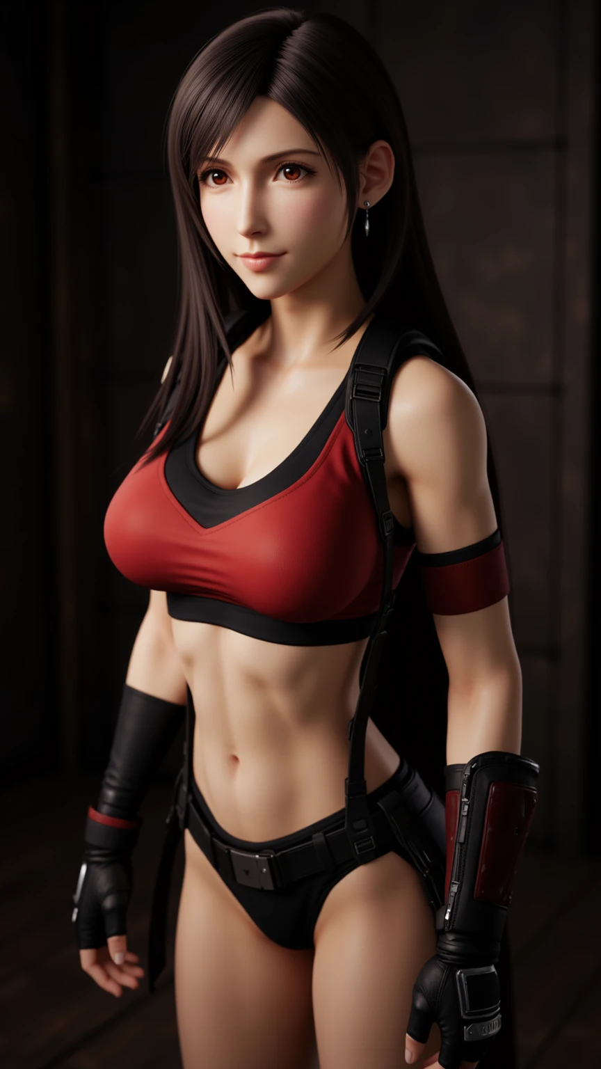 8K, Top Quality, Intricate Details, Ultra Detail, Ultra High Resolution, Masterpiece, close up shot, (full body: 1.1), Slender, Smile, (Makeup: 0.4), ,(( red eyes, black hair, bangs, long hair)), (Fluffy Eyes: 1.21), (()), 1girl, solo, 1 girl, ((Tifa,Tifa・lockhart,Final Fantasy 7,FF7,l)), close up shot, , ((tall)), (((fit body))), (((slim face))), sharp face, (( superman suit)) ,(detailed face), sharp face, small lips, , ,(( )) ,, ,
((, )), , (( )), detailed face, detailed breast, large breast ,huge breast, detail nipples ,, Narrow Waist, Skinny, tall , 190 cm tall, Muscular, Navel, Exposed Abdomen, Pointed Chest,, Beautiful girl with accentuated slender abs: 1.4, Six Pack Abs: 1.4, , Perfect Body, detail legs, (( dark background)), black background,