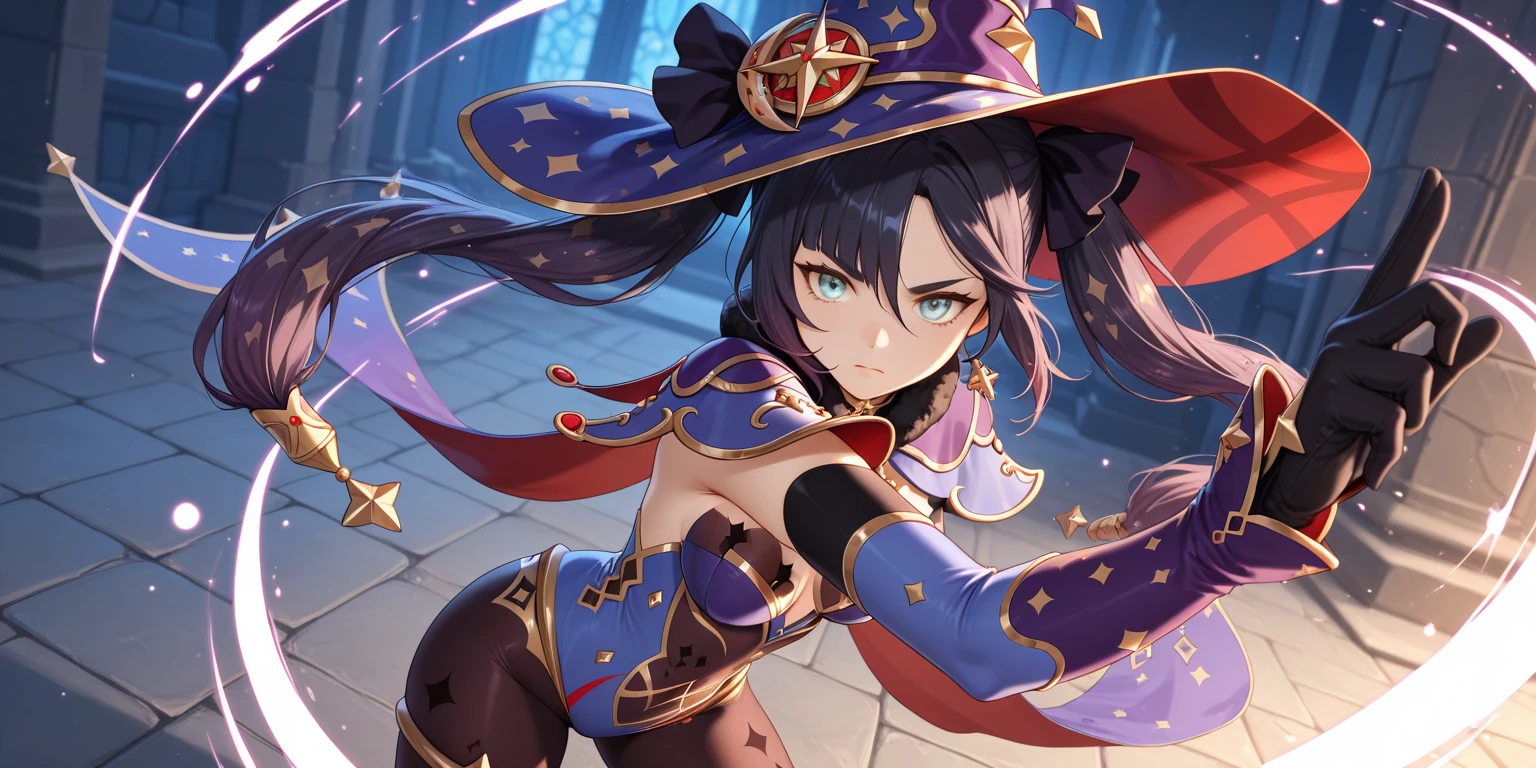 painting style,(masterpiece, ultra best quality, ultra detailed, best shadow,8k), (ultra best illumination, an extremely delicate and beautiful),(beautiful detailed face), high contrast,vivid, masterpiece, 1girl, solo, night,sky,book,magic circle,
, high fantasy castle , many astrologer equipment, big armillary sphere, high fantasy astrologer dungeon,many stars,bright constellations,milky way,galaxy,high detail background,
, large breasts,abs, perfect body, full body,sexy,stand up,
,dynamic angle, camera from side or front ,
,<lora:monaGenshinImpact_v10:0.9>,monadef,twintails,hat,body suit,