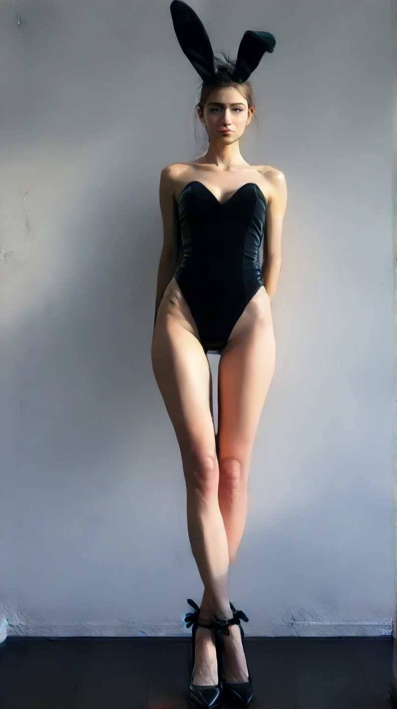 extremely thin woman, lange Beine, Muskelschwund, thigh gap, high heels, mature, skinny, topless